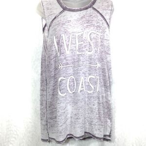 Grayson/Threads Women's Wash Look Loose Sleeveless Shirt Size L